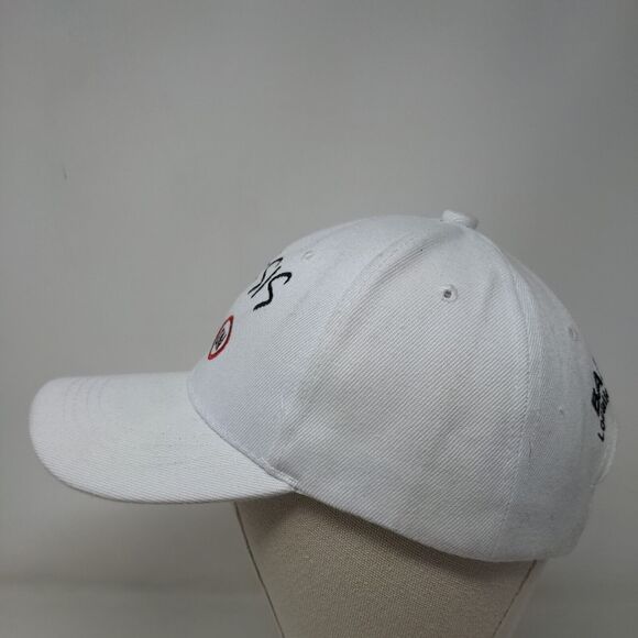 Telesis Mode On Strapback Hat White OSFA Adjustable Embroidered Golden Lion - Picture 3 of 7